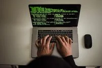 Developer working on application code